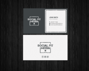 Business Card Design by chandrayaan.creative for Social Fit Media | Design: #14921829