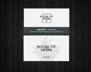 Business Card Design by chandrayaan.creative for Social Fit Media | Design: #14921836