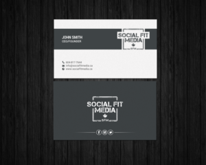 Business Card Design by chandrayaan.creative for Social Fit Media | Design: #14921855