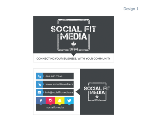 Business Card Design by Designer Hamza for Social Fit Media | Design #14954501