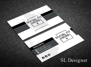 Business Card Design by SL Designer for Social Fit Media | Design: #14911251