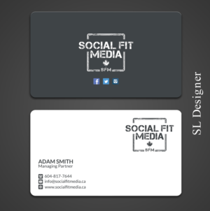Business Card Design by SL Designer for Social Fit Media | Design: #14925010