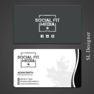 Business Card Design by SL Designer for Social Fit Media | Design: #14925014