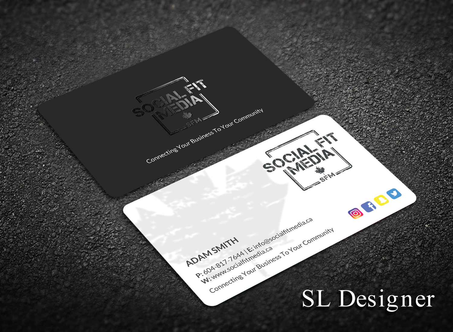 Diseño de Tarjeta de Presentación por SL Designer para Social Fit Media | Diseño #15011851
