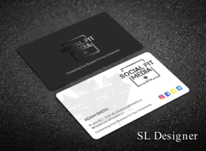 Business Card Design by SL Designer for Social Fit Media | Design: #15011851