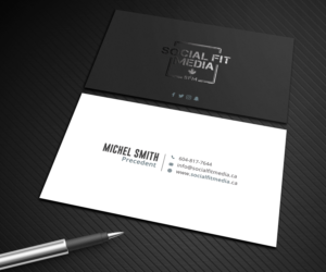 Business Card Design by Graphic Flame for Social Fit Media | Design: #14931464