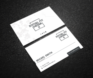 Business Card Design by Graphic Flame for Social Fit Media | Design: #14931474