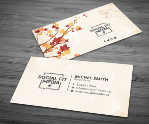Business Card Design by Graphic Flame for Social Fit Media | Design: #14931479