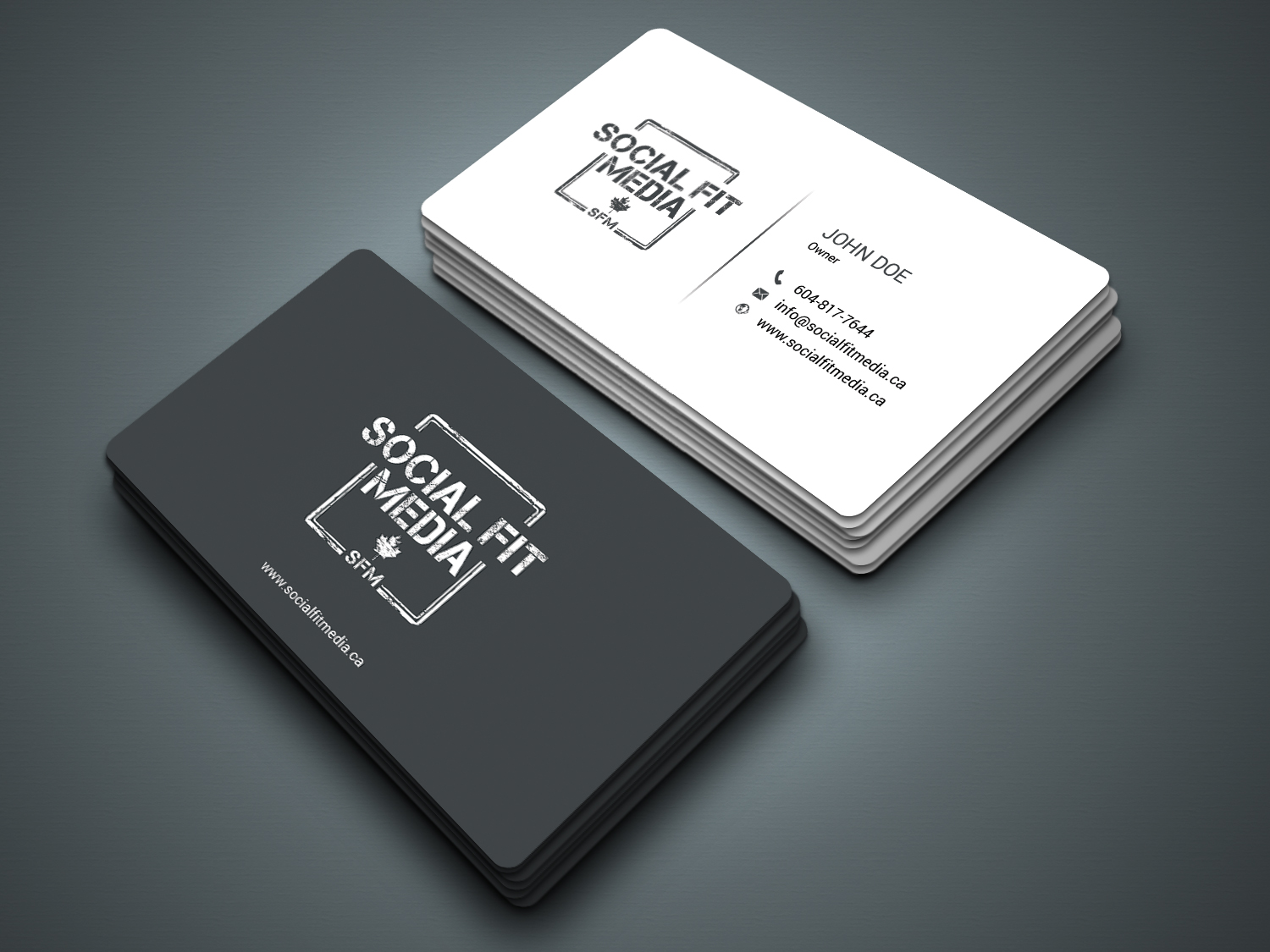 Design de Carte de Visite par zahidrabby.bigc pour Social Fit Media | Design #14912273