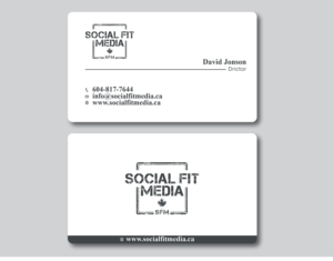Business Card Design by sanjeda.2998akter for Social Fit Media | Design: #14951482