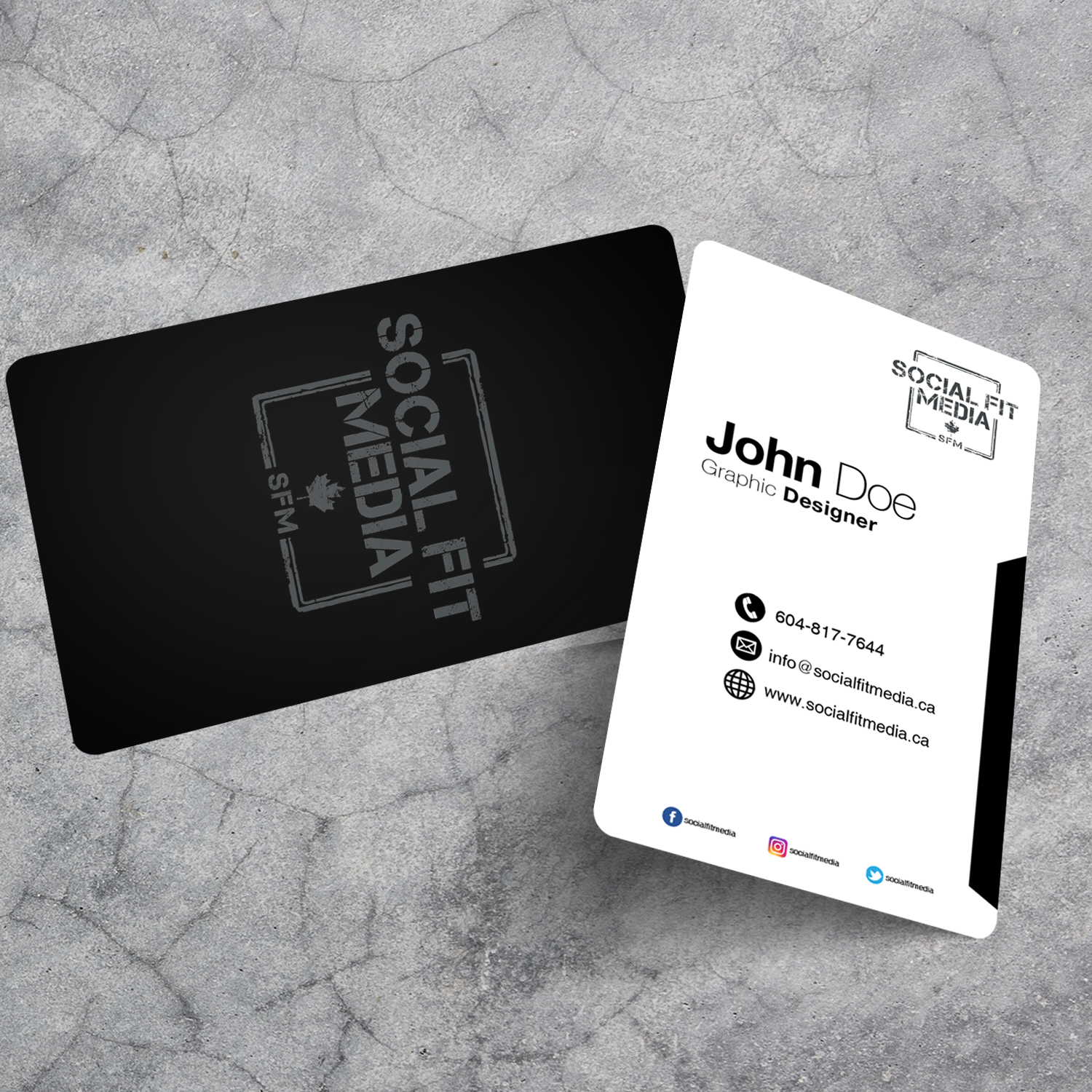 Business Card Design by OGie Ramdanie for Social Fit Media | Design #14910301
