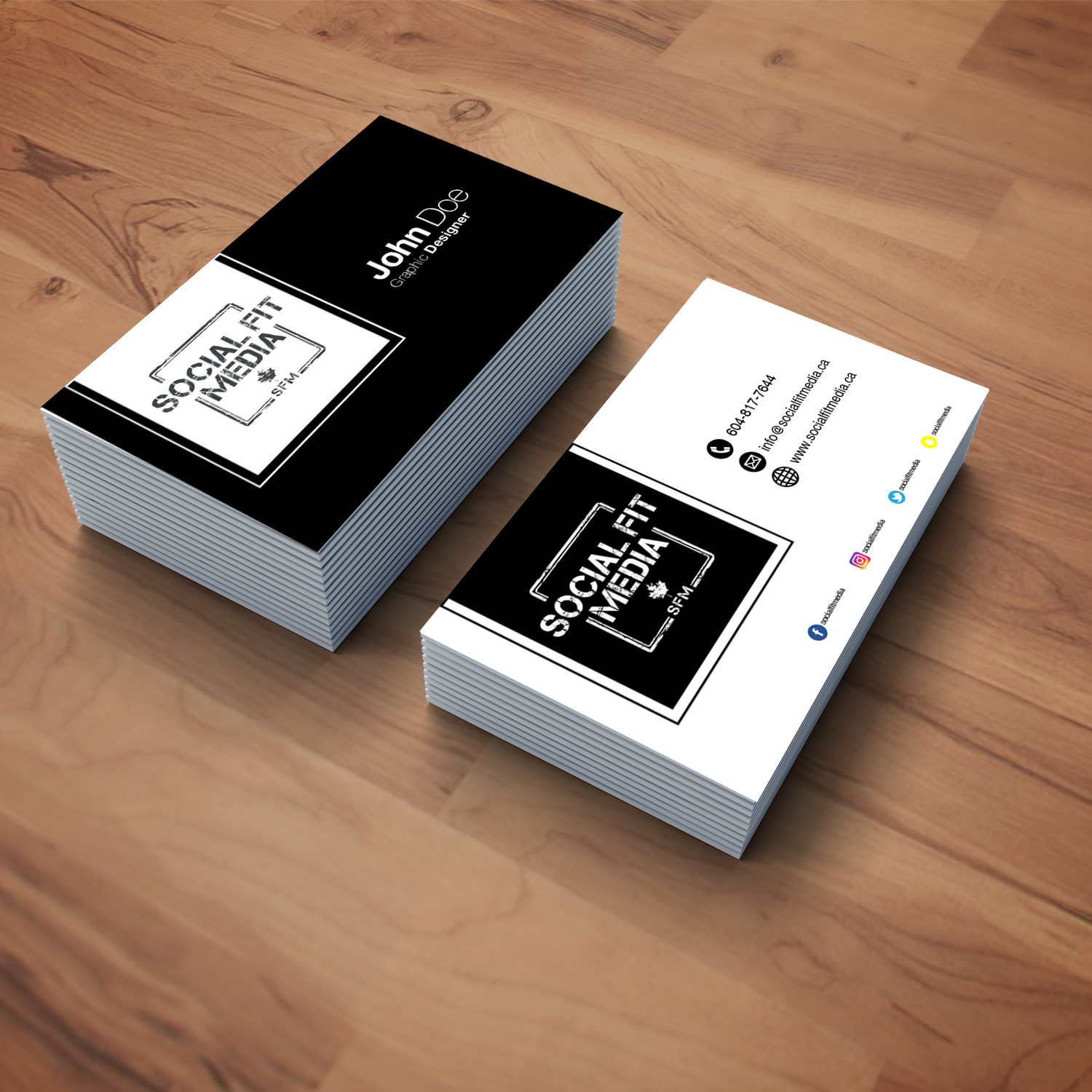 Design de Carte de Visite par OGie Ramdanie pour Social Fit Media | Design #14910660