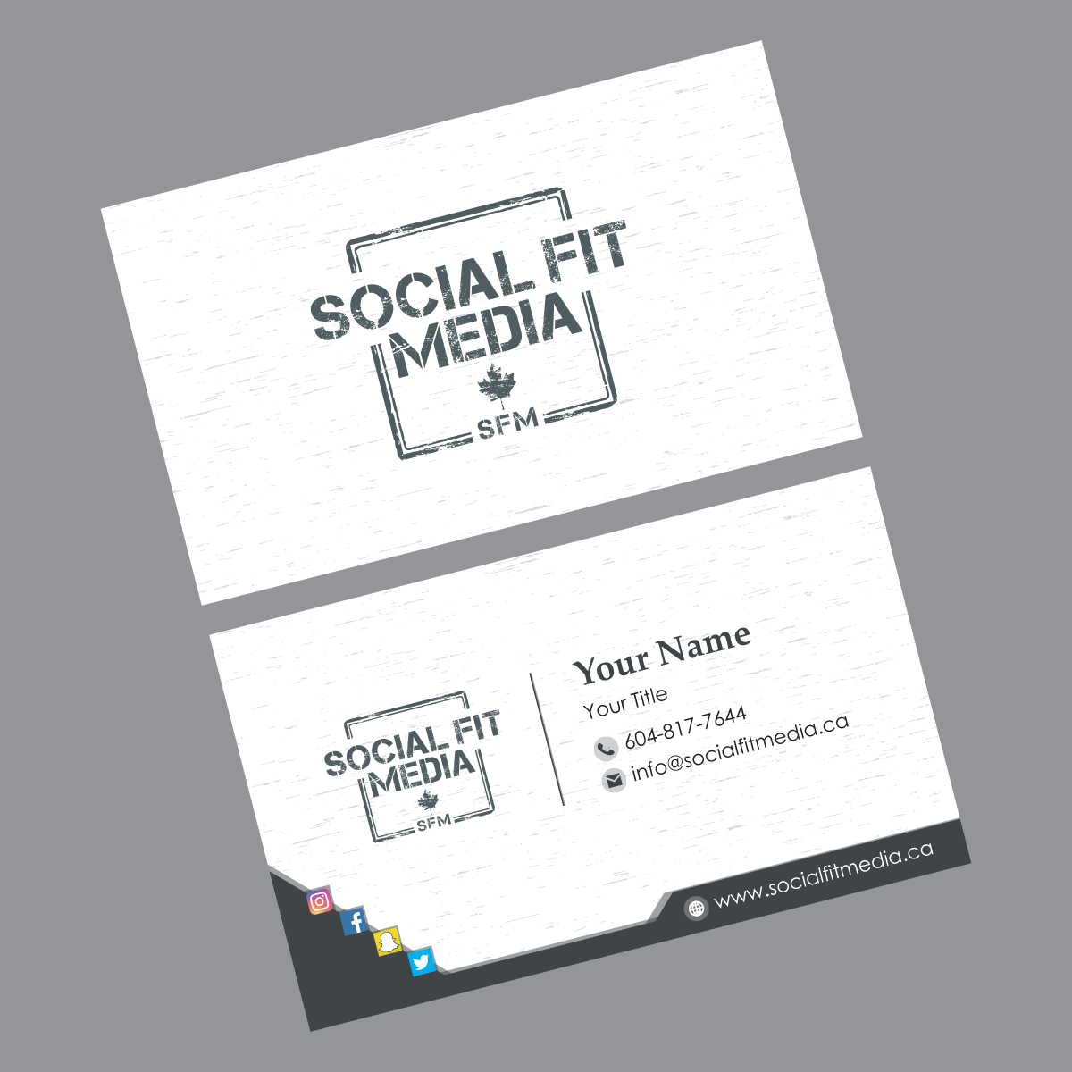Business Card Design by habibm for Social Fit Media | Design #14952645