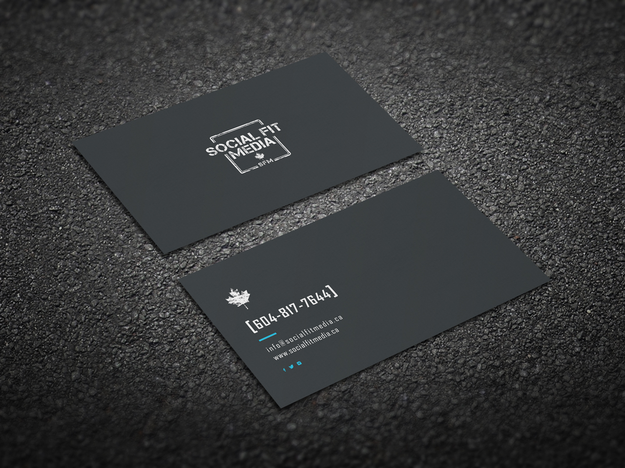 Business Card Design by yellowpixell for Social Fit Media | Design #14950683