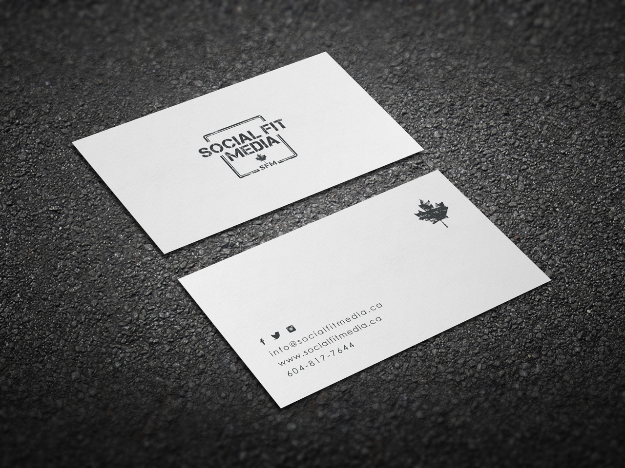 Business Card Design by yellowpixell for Social Fit Media | Design #14951900