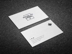 Business Card Design by BONG Kreation for Social Fit Media | Design #14951900