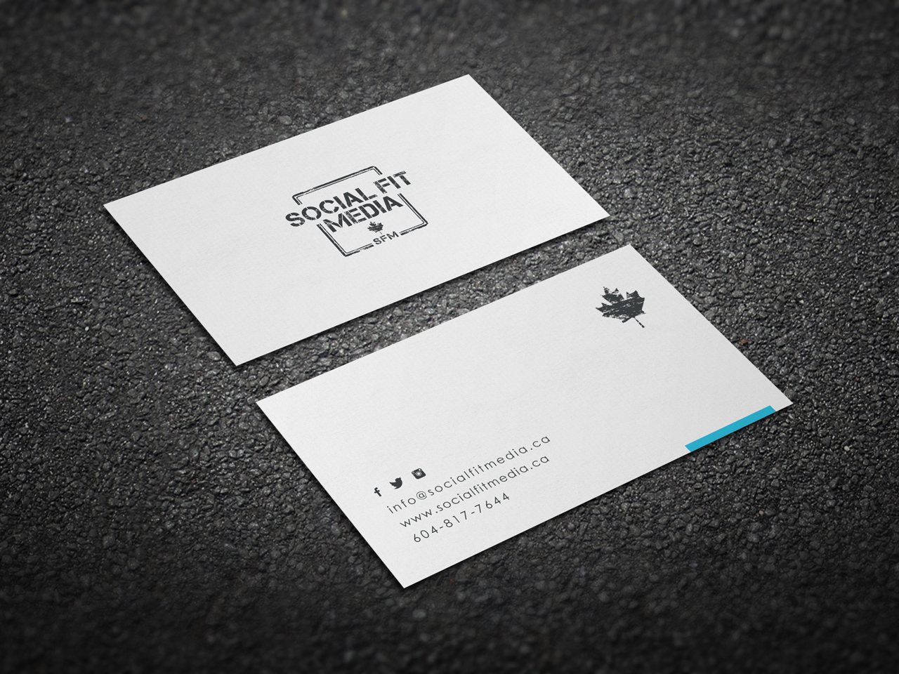 Business Card Design by yellowpixell for Social Fit Media | Design #14951902