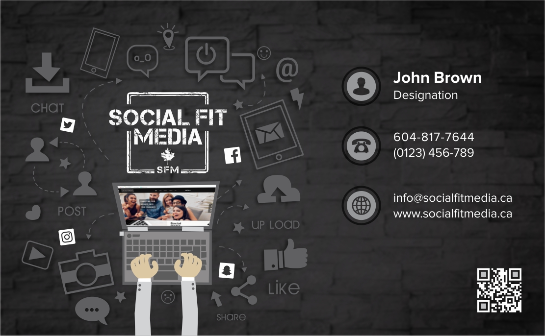 Visitenkarten-Design von Marketing Wings für Social Fit Media | Design #14943578