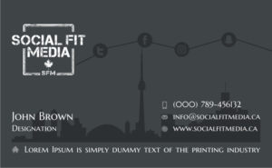 Business Card Design by Marketing Wings for Social Fit Media | Design: #14954254