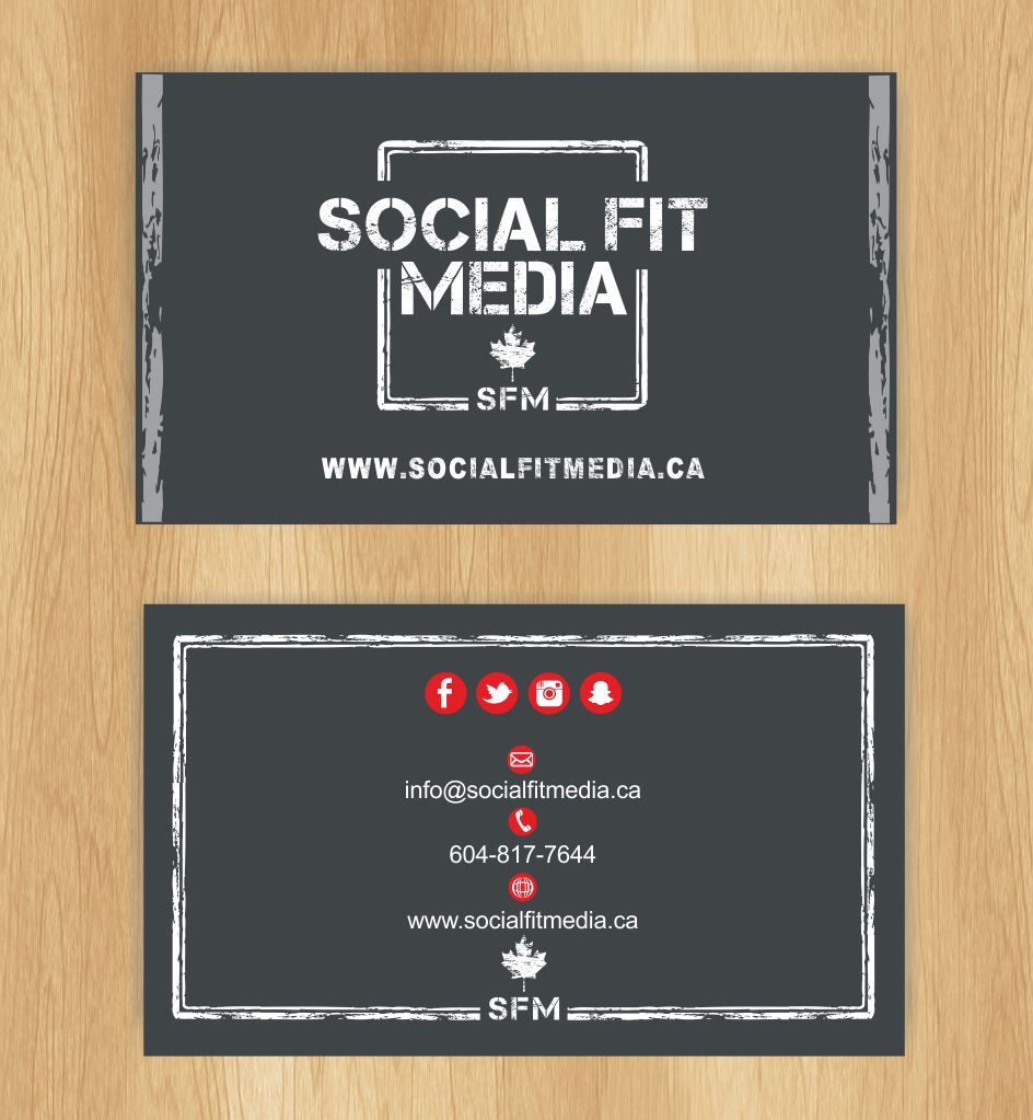 Visitenkarten-Design von IneseRo für Social Fit Media | Design #14910201