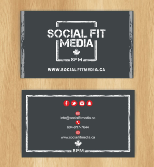 Business Card Design by IneseRo for Social Fit Media | Design: #14910201
