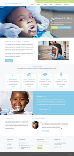 Diseño Web por pb para Hygei Dental and Eye Clinic | Diseño: #14955436