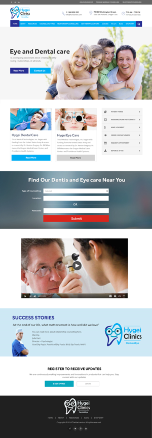 Diseño Web por Xclusive Designers para Hygei Dental and Eye Clinic | Diseño: #14990131