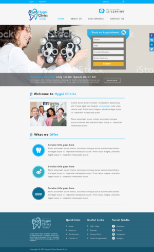 Web Design by JM for Hygei Dental and Eye Clinic | Design #14954170