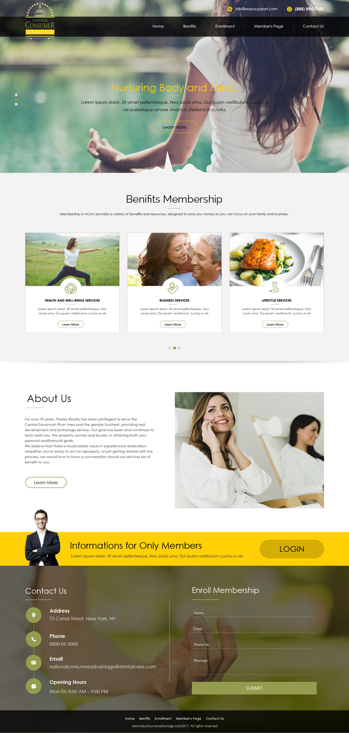 Web Design by Dream Logo Design for Pinnacle Benefits Group | Design #14945912