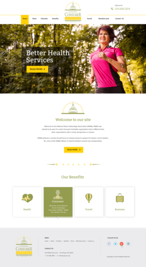 Web Design by saro3005 for Pinnacle Benefits Group | Design: #14936337