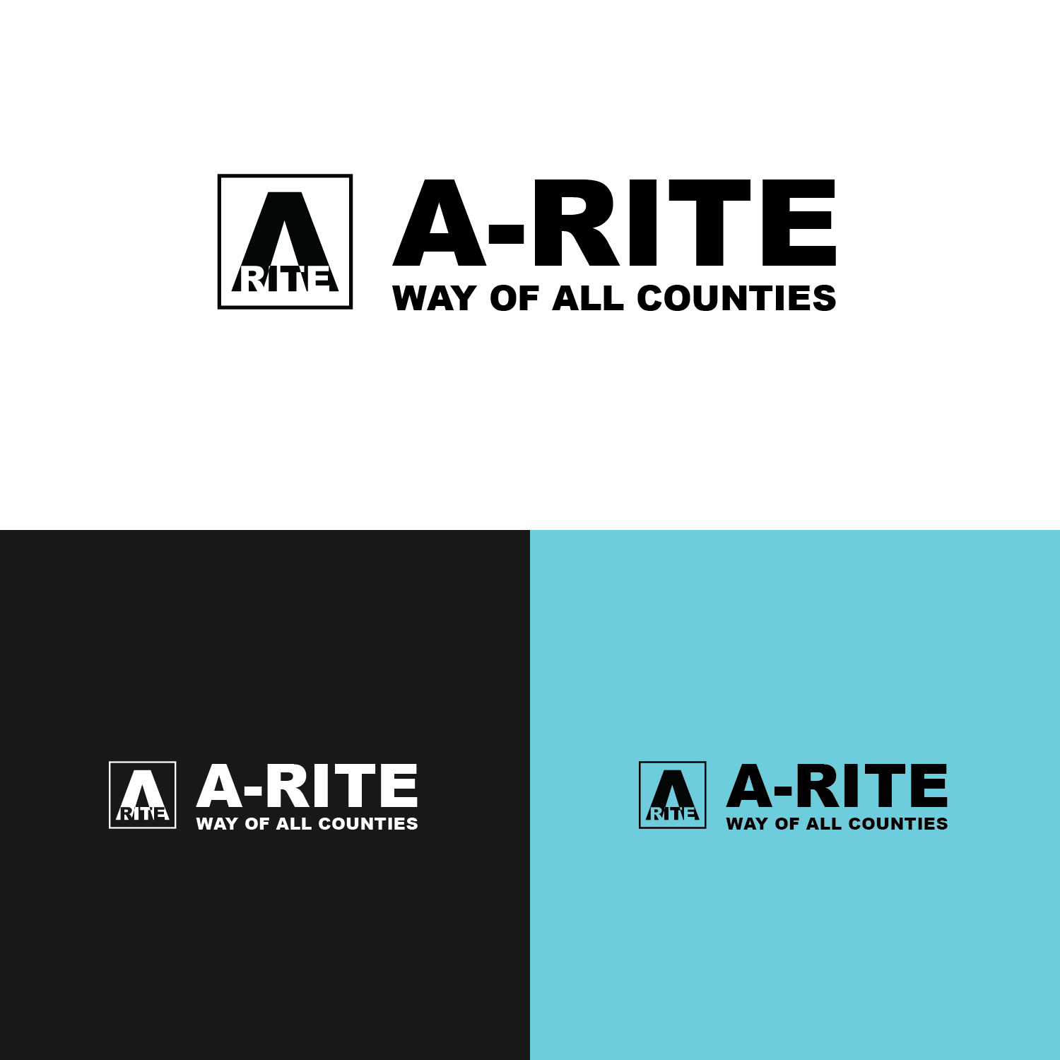Logo Design by roanrox for A-Rite Way of All Counties | Design #18316293