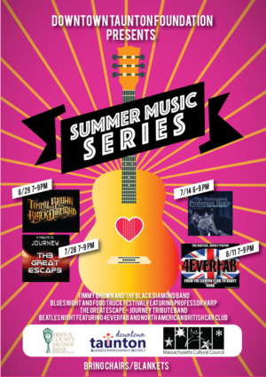 Downtown Summer Concert Series Poster featuring performers