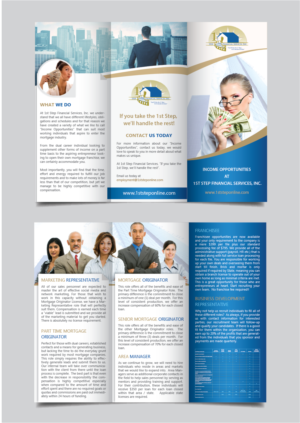 Flyer Design by alex989 for 1st Step Financial Services, Inc. | Design: #14989673