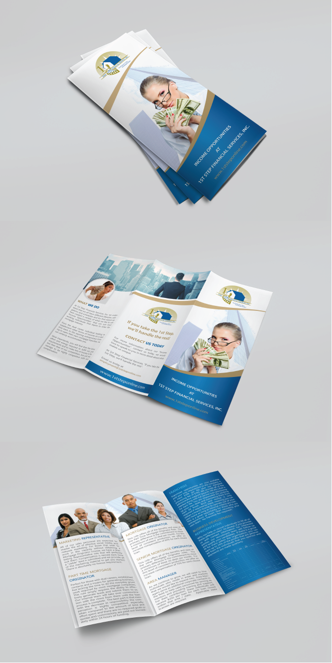 Diseño de Flyer por alex989 para 1st Step Financial Services, Inc. | Diseño #14989801