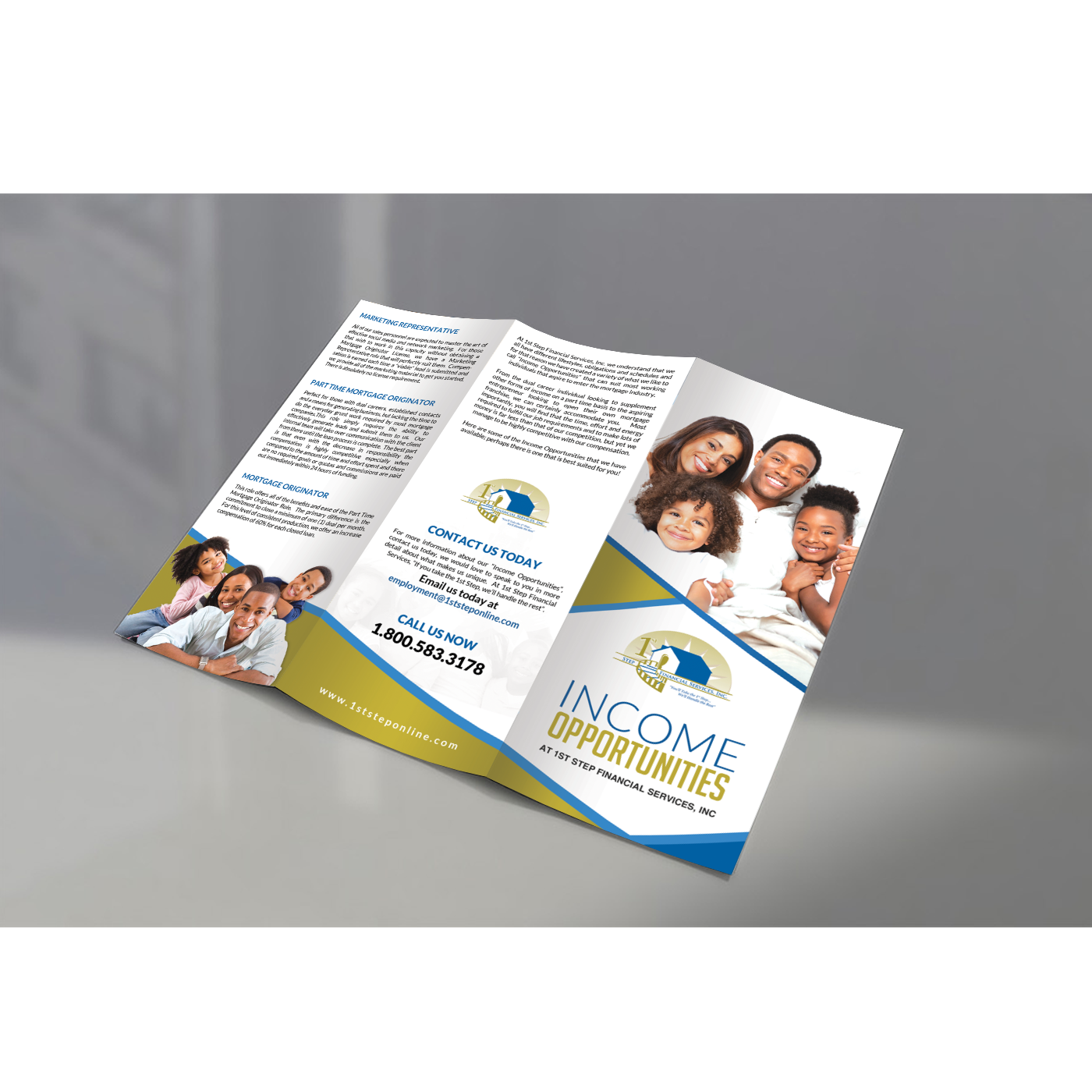 Diseño de Flyer por debdesign para 1st Step Financial Services, Inc. | Diseño #14920417