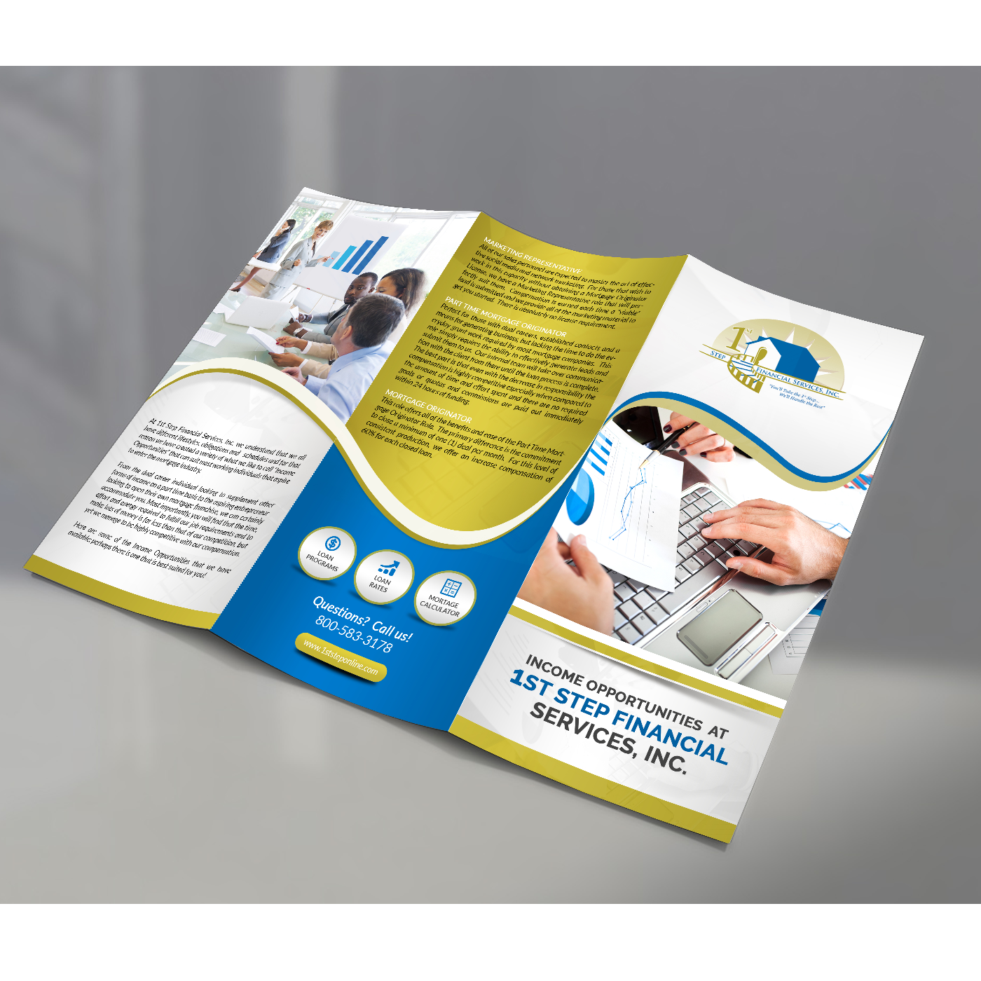 Flyer Design by debdesign for 1st Step Financial Services, Inc. | Design #14923272