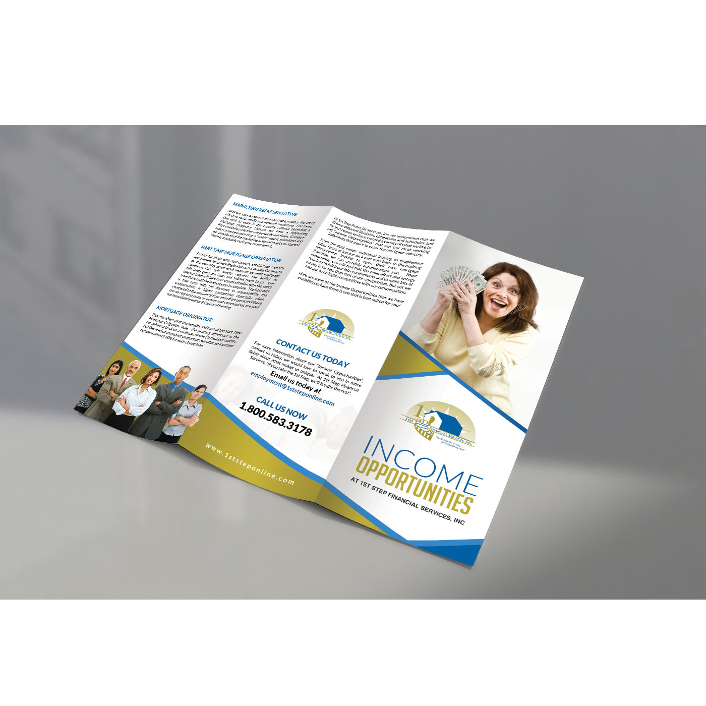 Diseño de Flyer por debdesign para 1st Step Financial Services, Inc. | Diseño #14936957