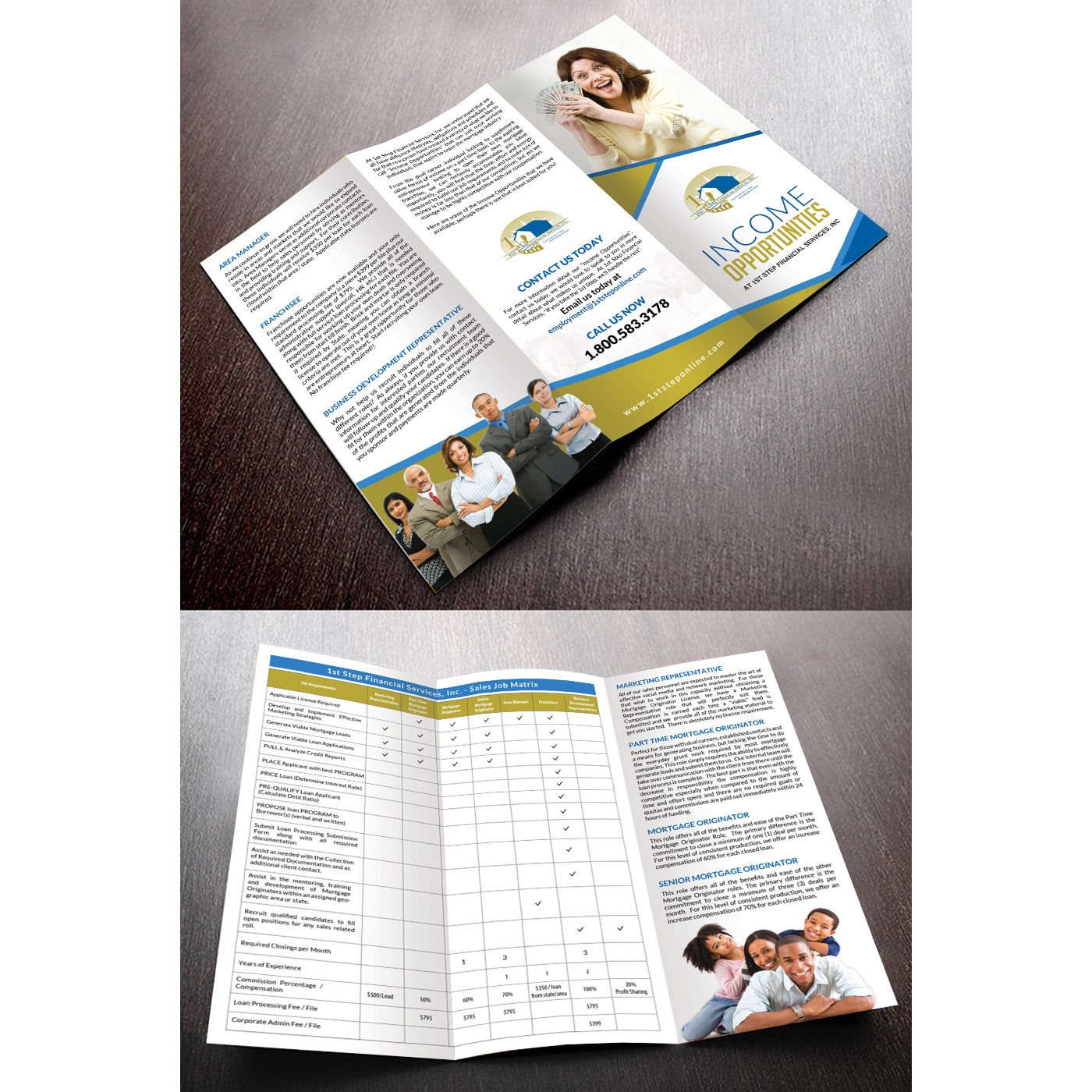 Diseño de Flyer por debdesign para 1st Step Financial Services, Inc. | Diseño #14954839