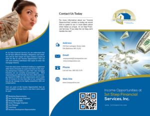 Flyer Design by iTech Graphics for 1st Step Financial Services, Inc. | Design: #14991225