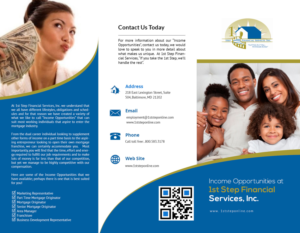Flyer Design by iTech Graphics for 1st Step Financial Services, Inc. | Design: #14991232