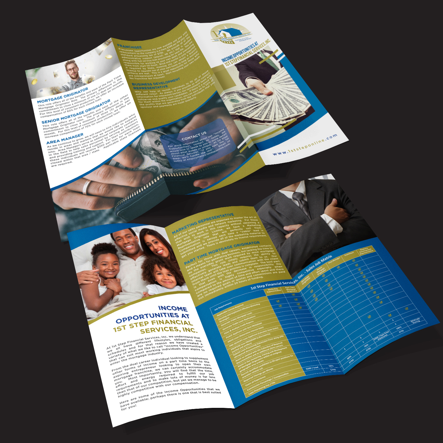 Flyer Design by Kreative Fingers for 1st Step Financial Services, Inc. | Design #15014150