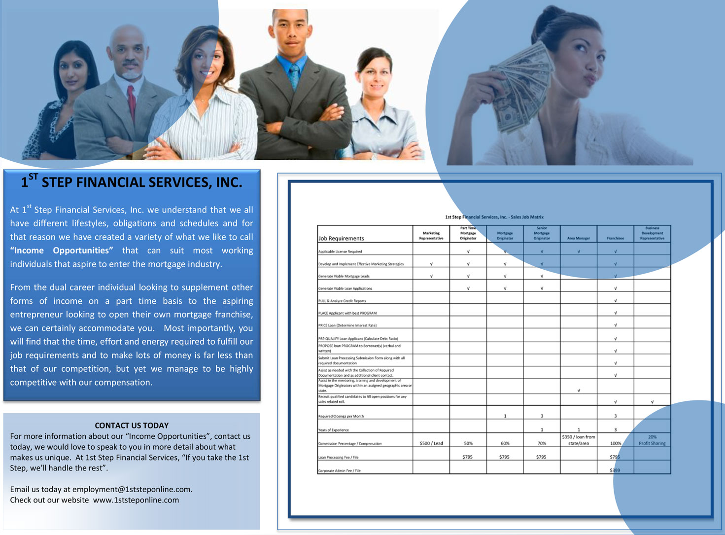 Flyer Design by Frazzle Inc for 1st Step Financial Services, Inc. | Design #15010139