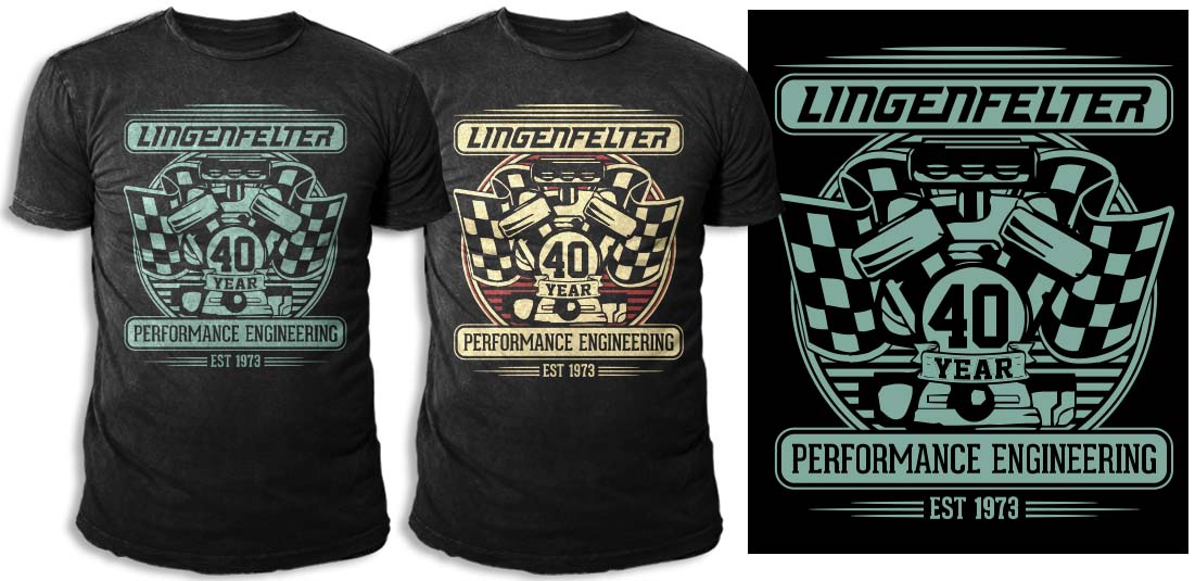 T-shirt Design by swo0osh for Lingenfelter Race Gear | Design #2712774