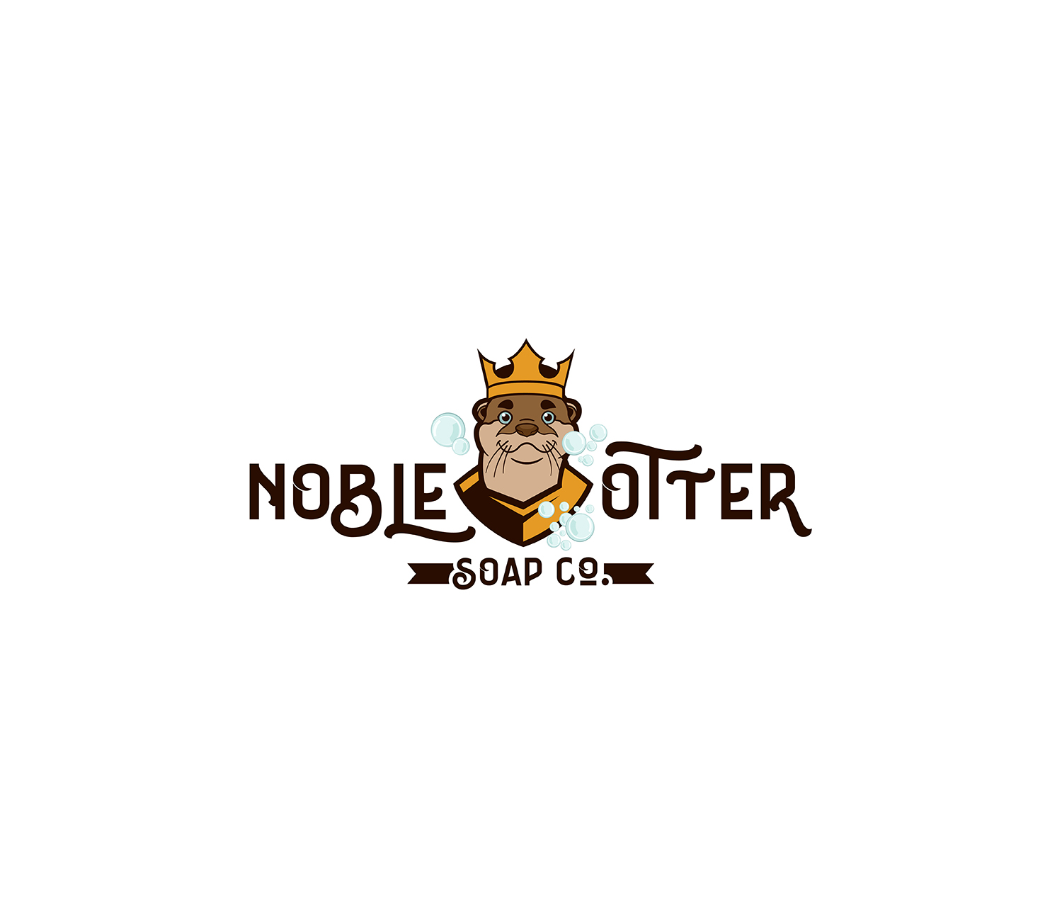 Logo Design by RoundYellow for Noble Otter Soap Co. | Design #14945566