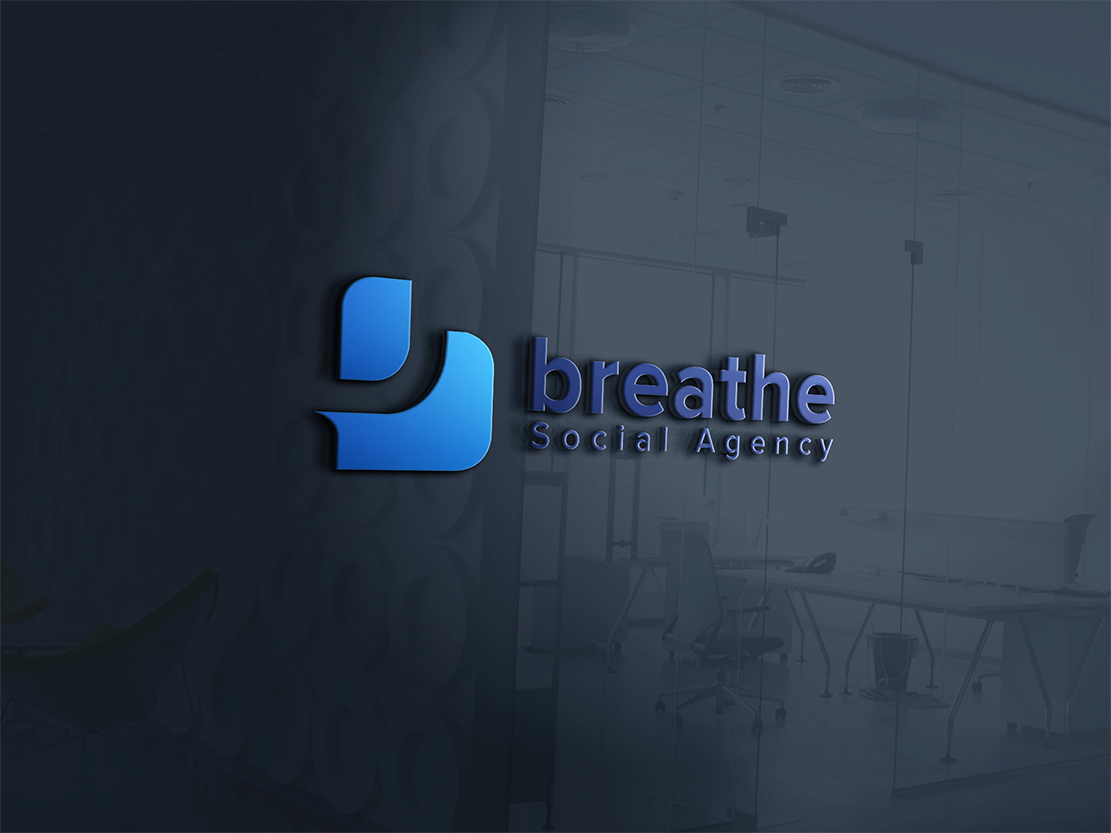 Logo Design by B.Tibéri for Breathe Social Agency | Design #14954233