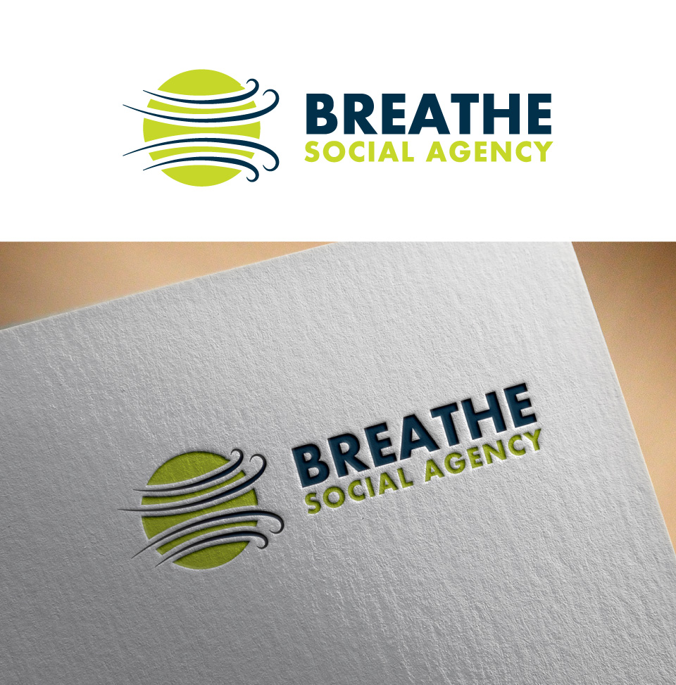 Logo Design by Impressive Solutions for Breathe Social Agency | Design #14962392