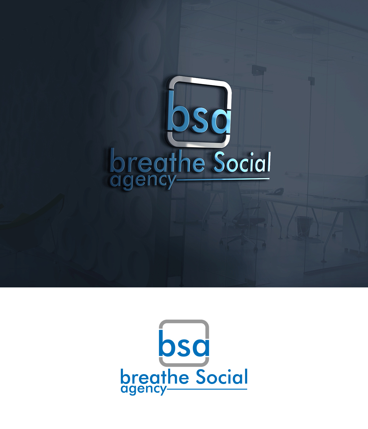 Logo Design by saeinpahore41504 for Breathe Social Agency | Design #14953259