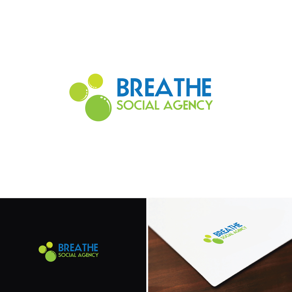 Logo Design by e-graphics for Breathe Social Agency | Design #14949755