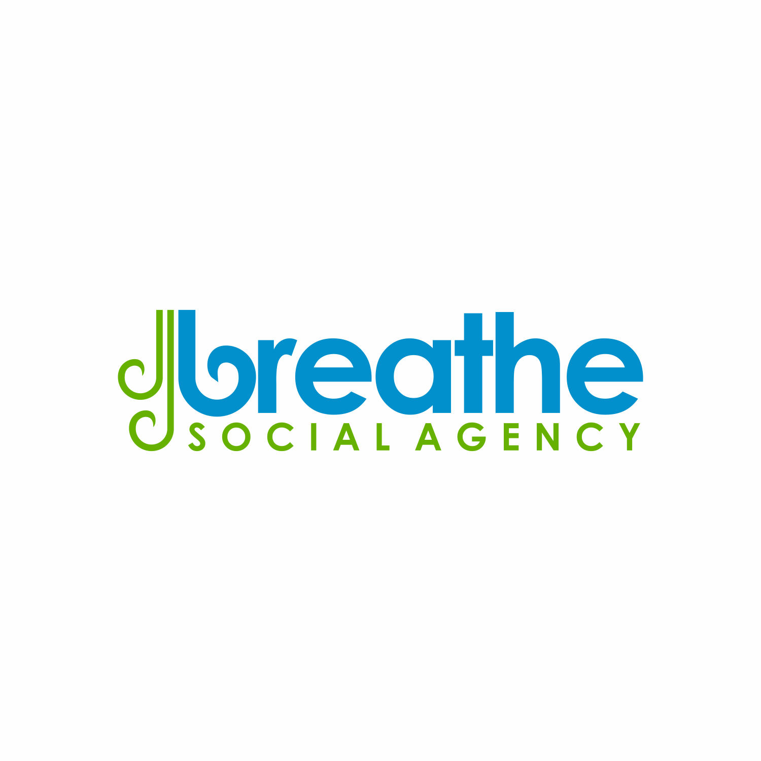 Logo Design by Khalik for Breathe Social Agency | Design #14947721