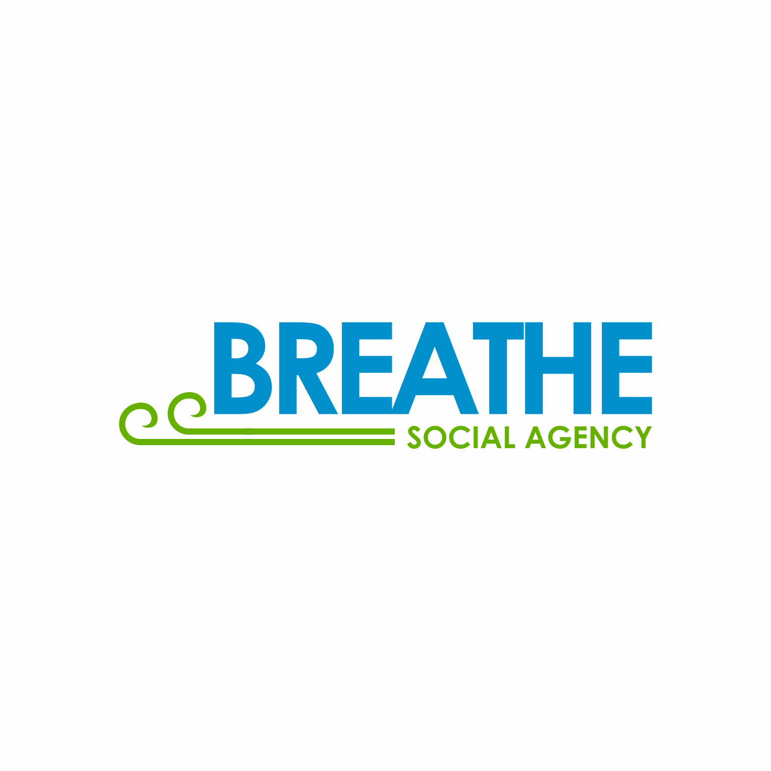 Logo Design by Khalik for Breathe Social Agency | Design #14947737